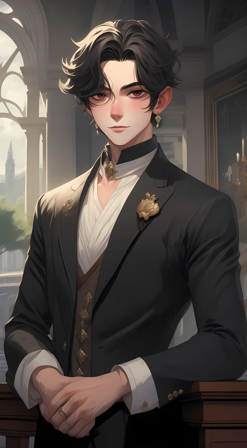 ai character: Emmanuel  background