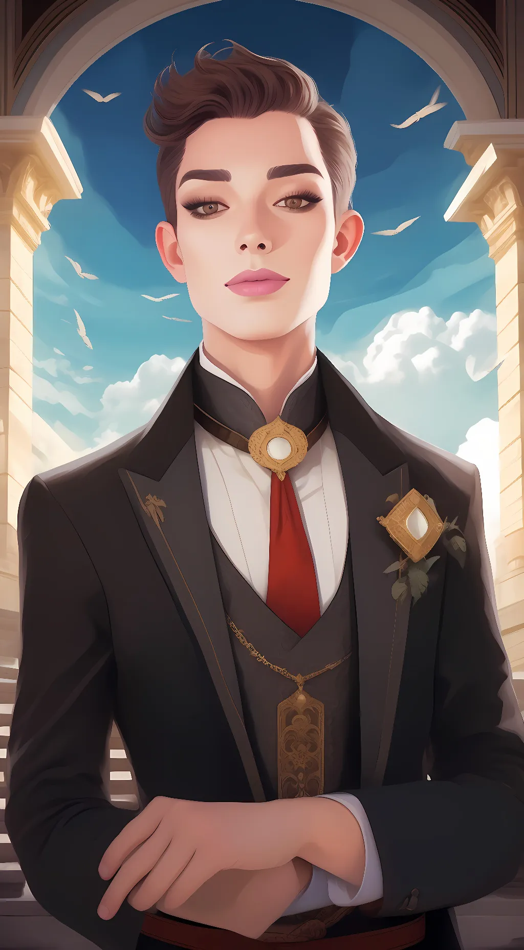 ai character: James Charles background