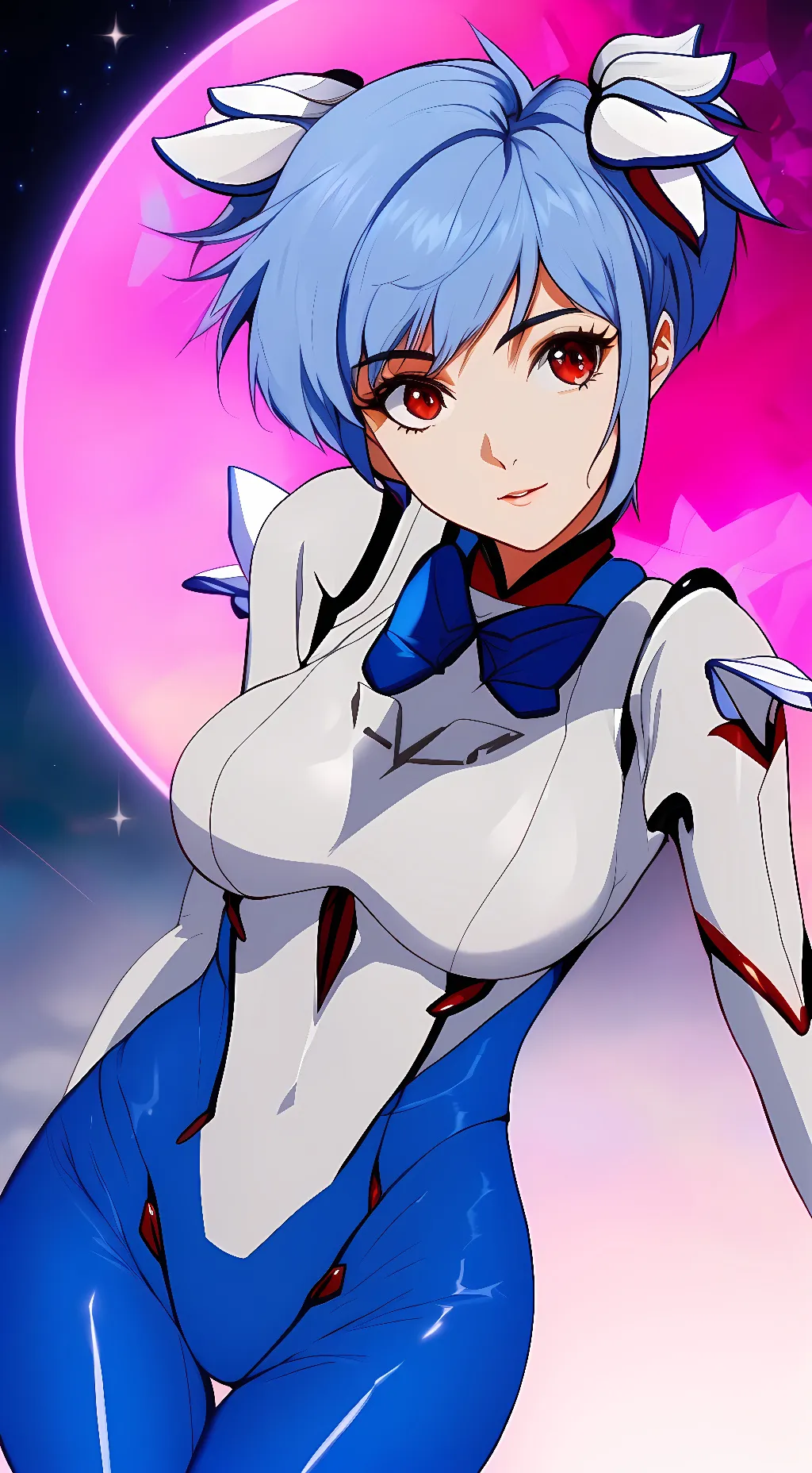 ai character: Rei Ayanami background