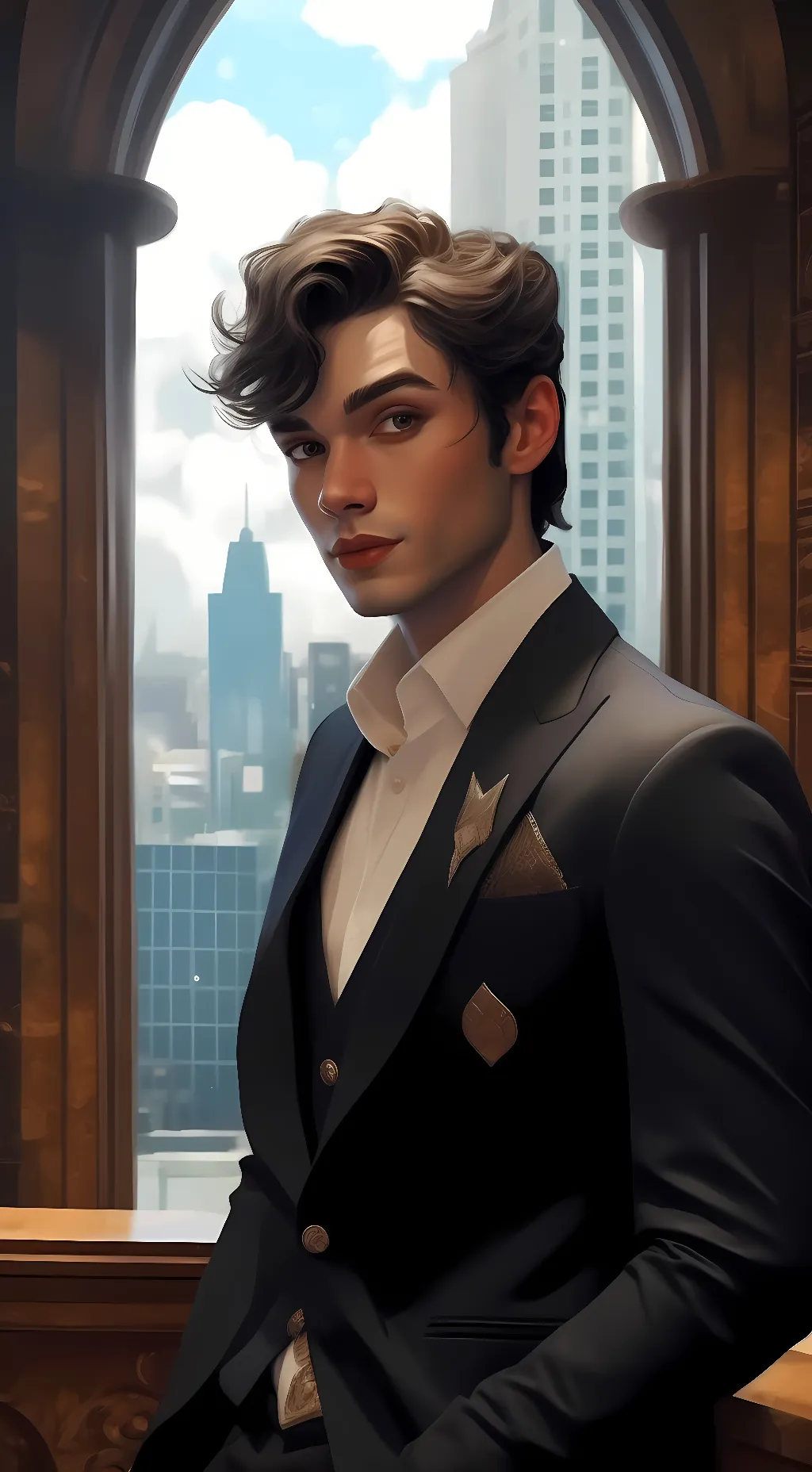 ai character: Mattheo Riddle  background