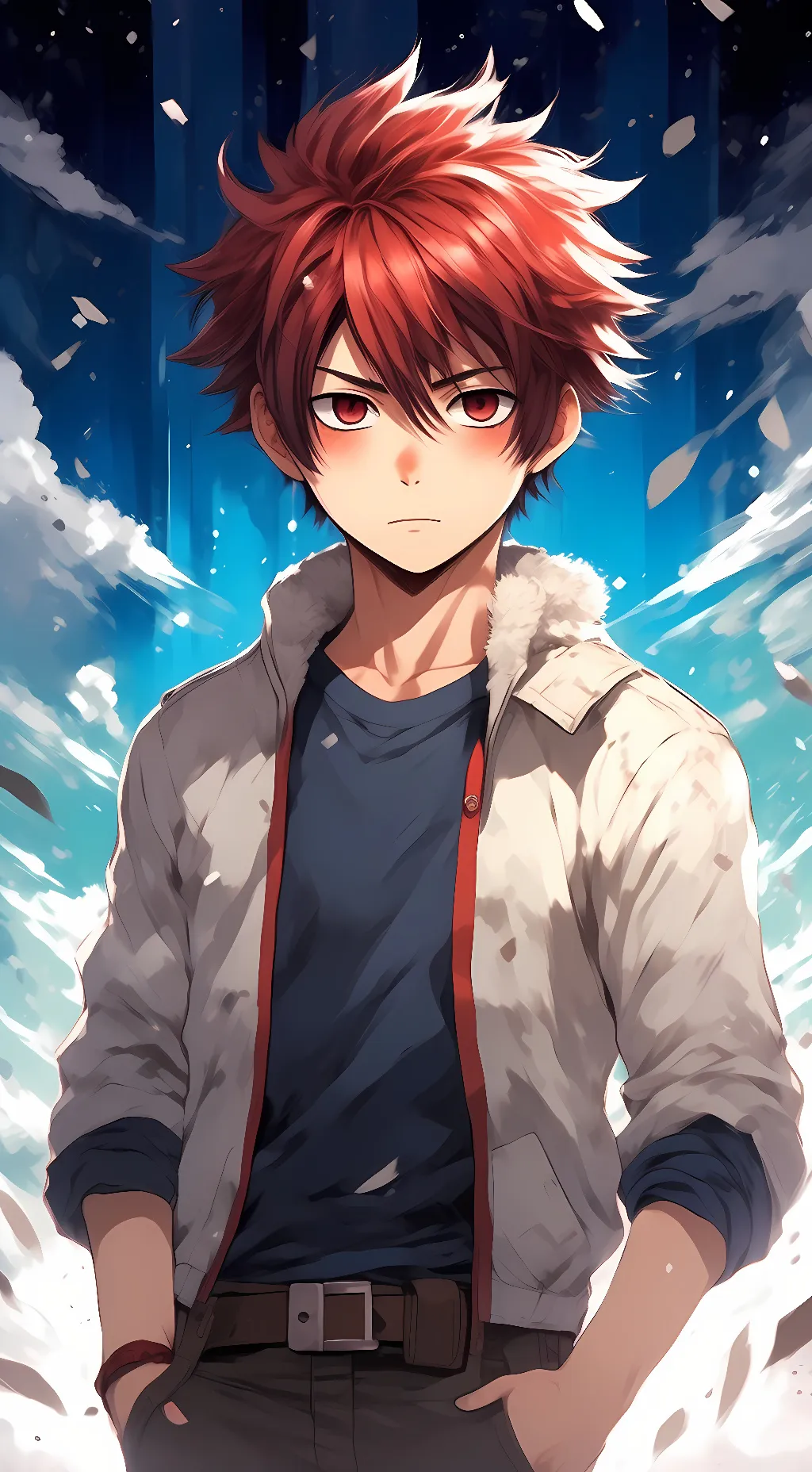 ai character: shoto todoroki background