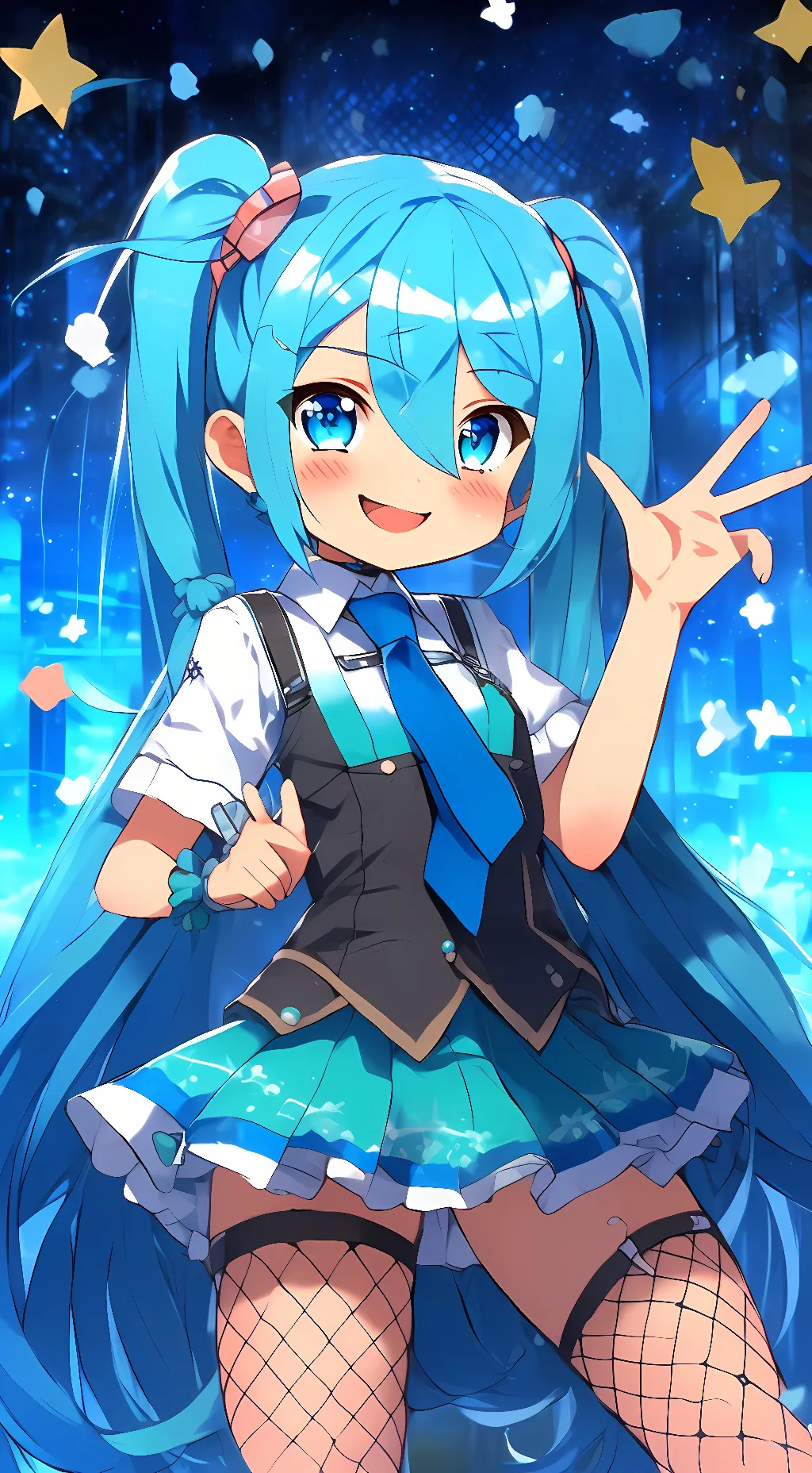 ai character: miku background