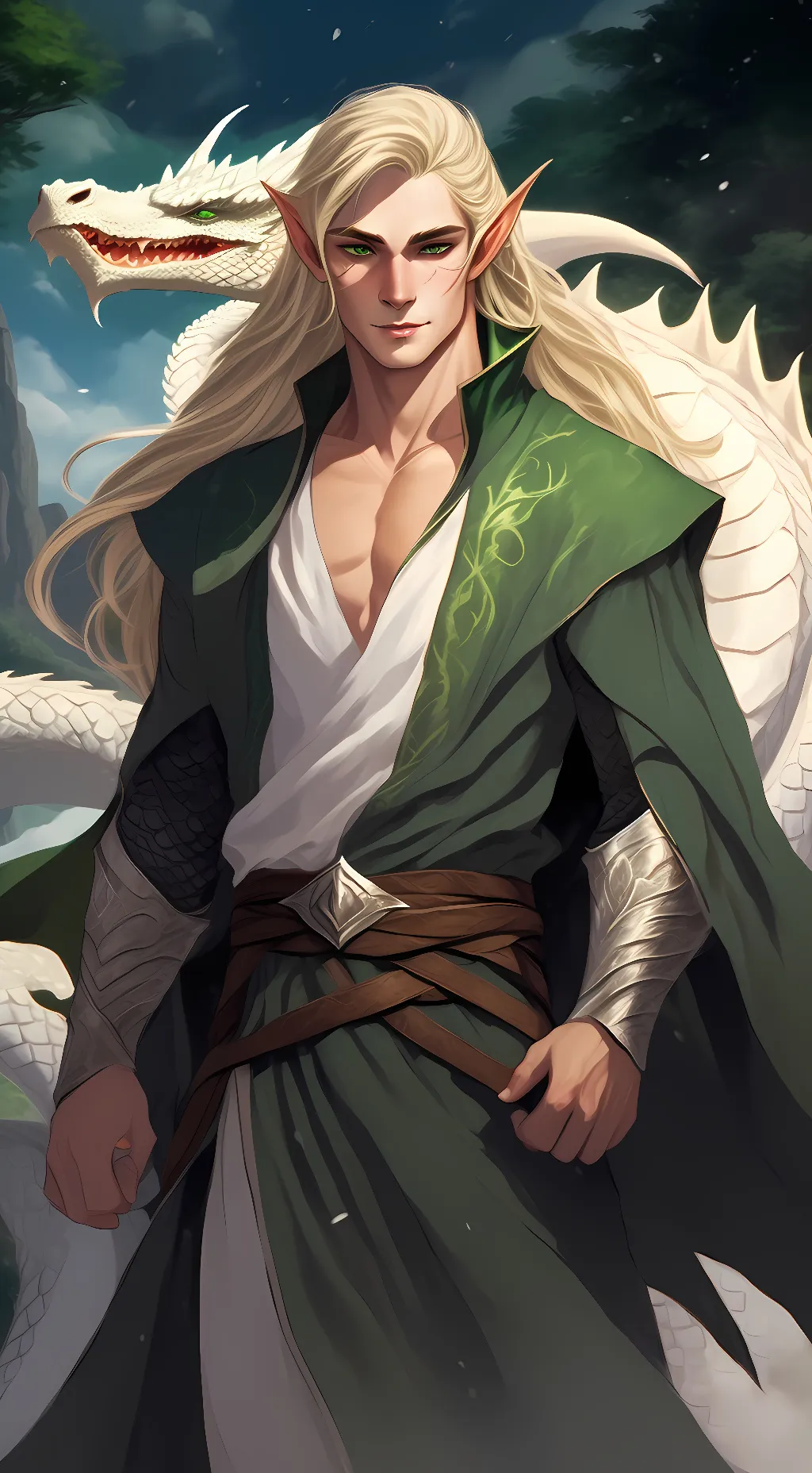 ai character: Kio and Rune background