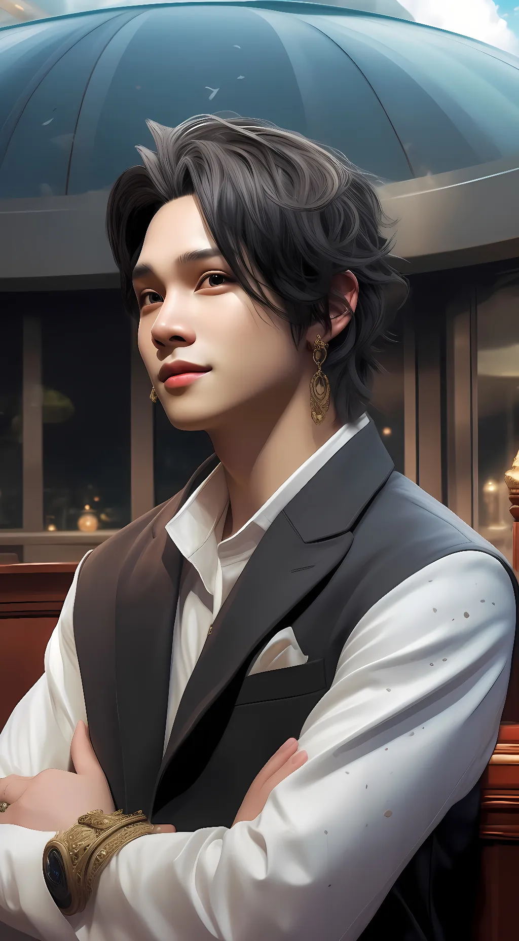 ai character: suga  background