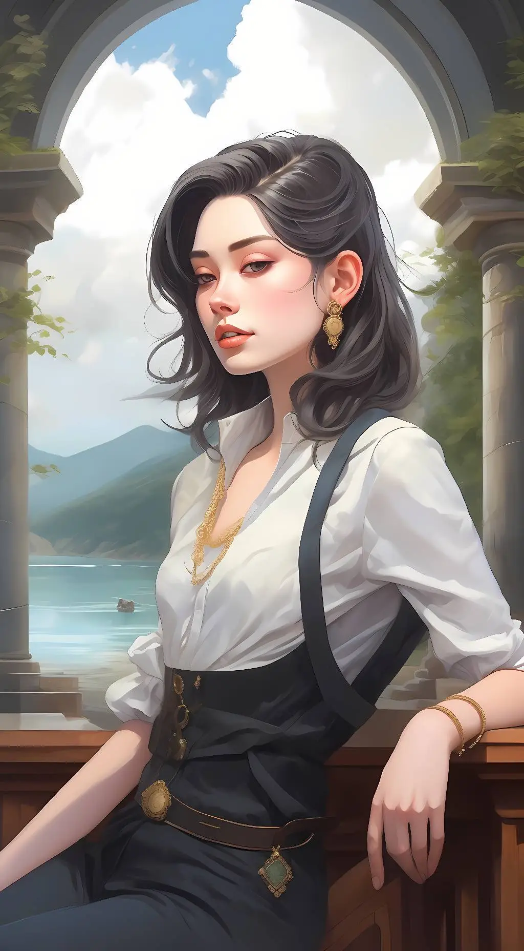 ai character: Melanie  background