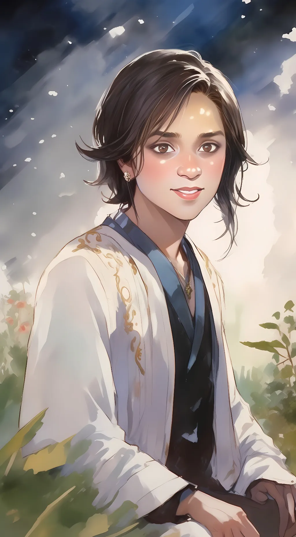 ai character: Sophia Miller background