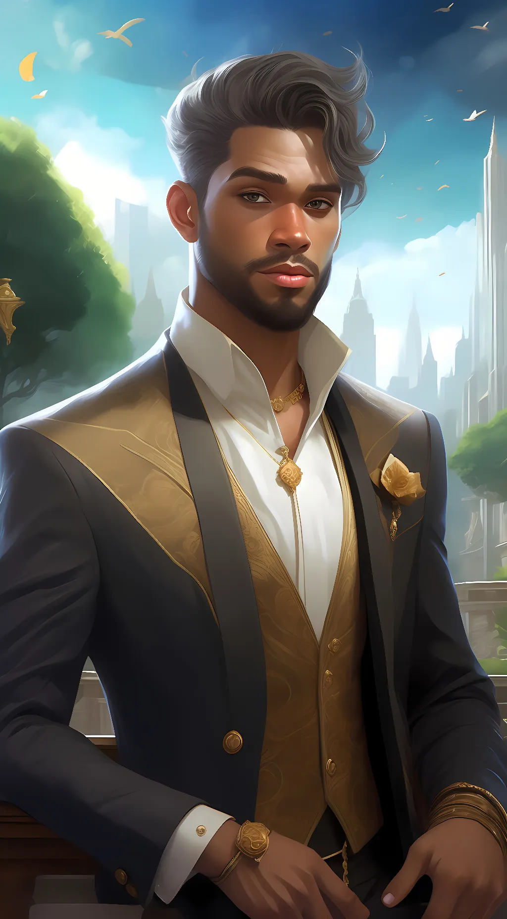 ai character: DJ background