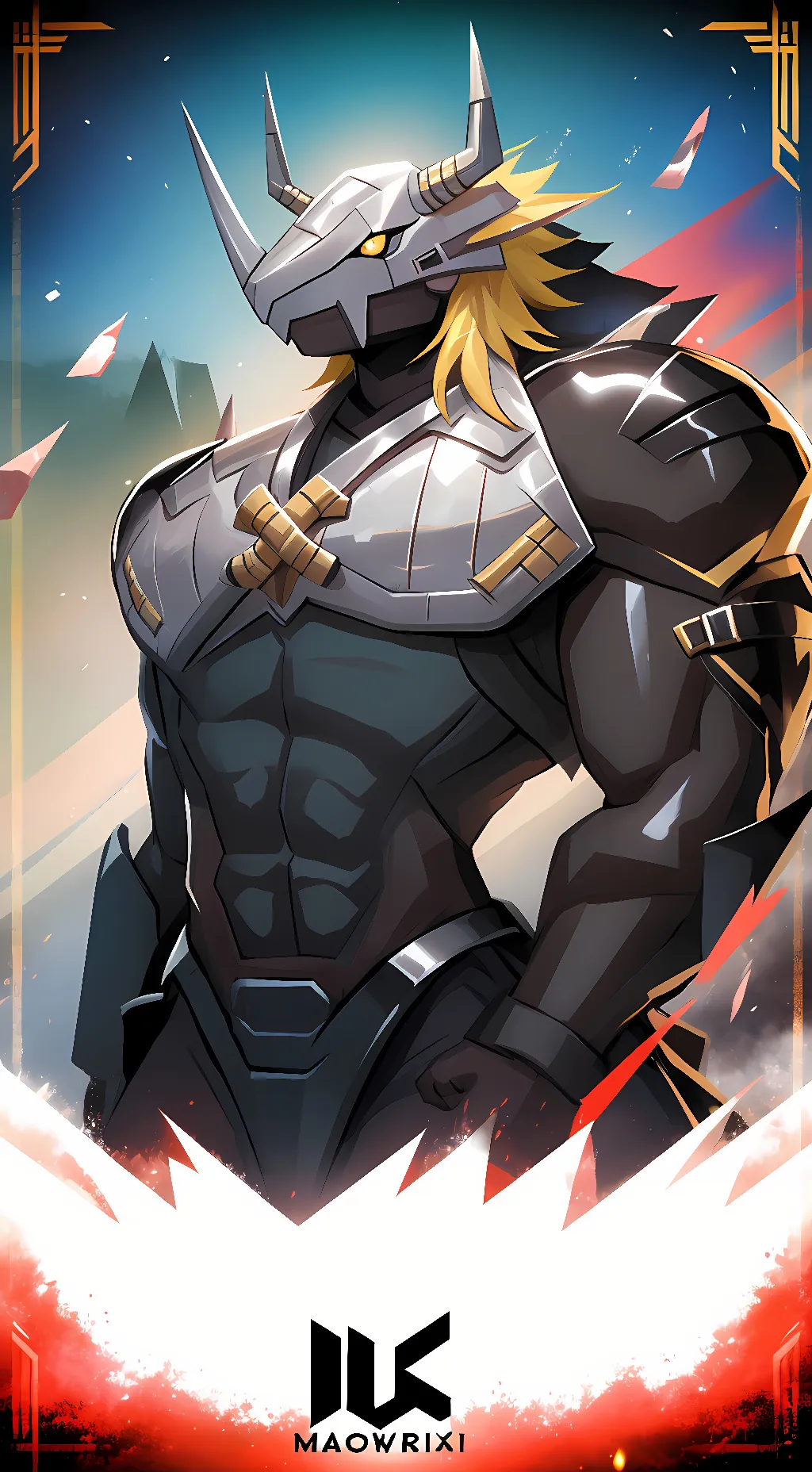 Talkie AI - Chat with Blackwargreymon 