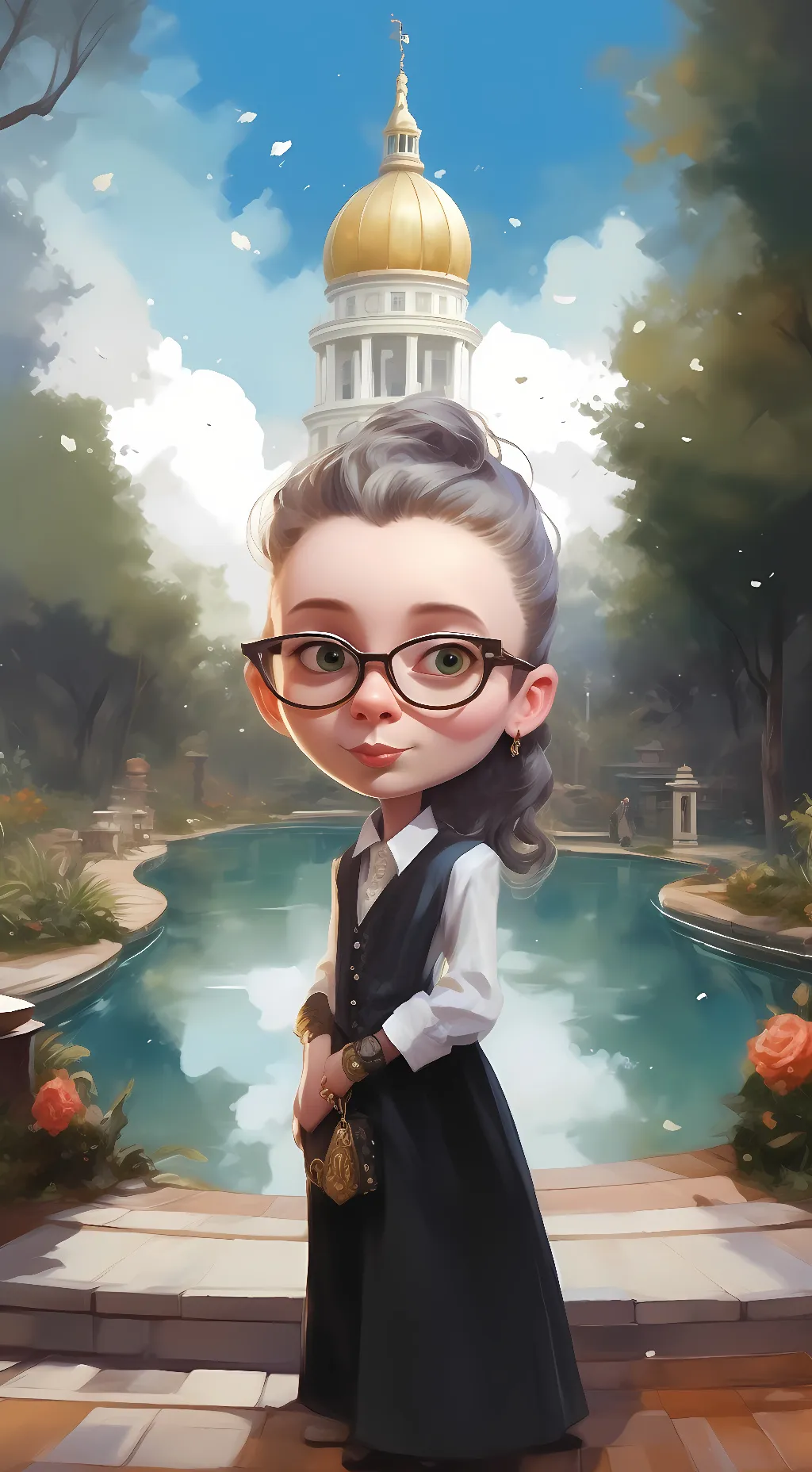 ai character: mini teacher background