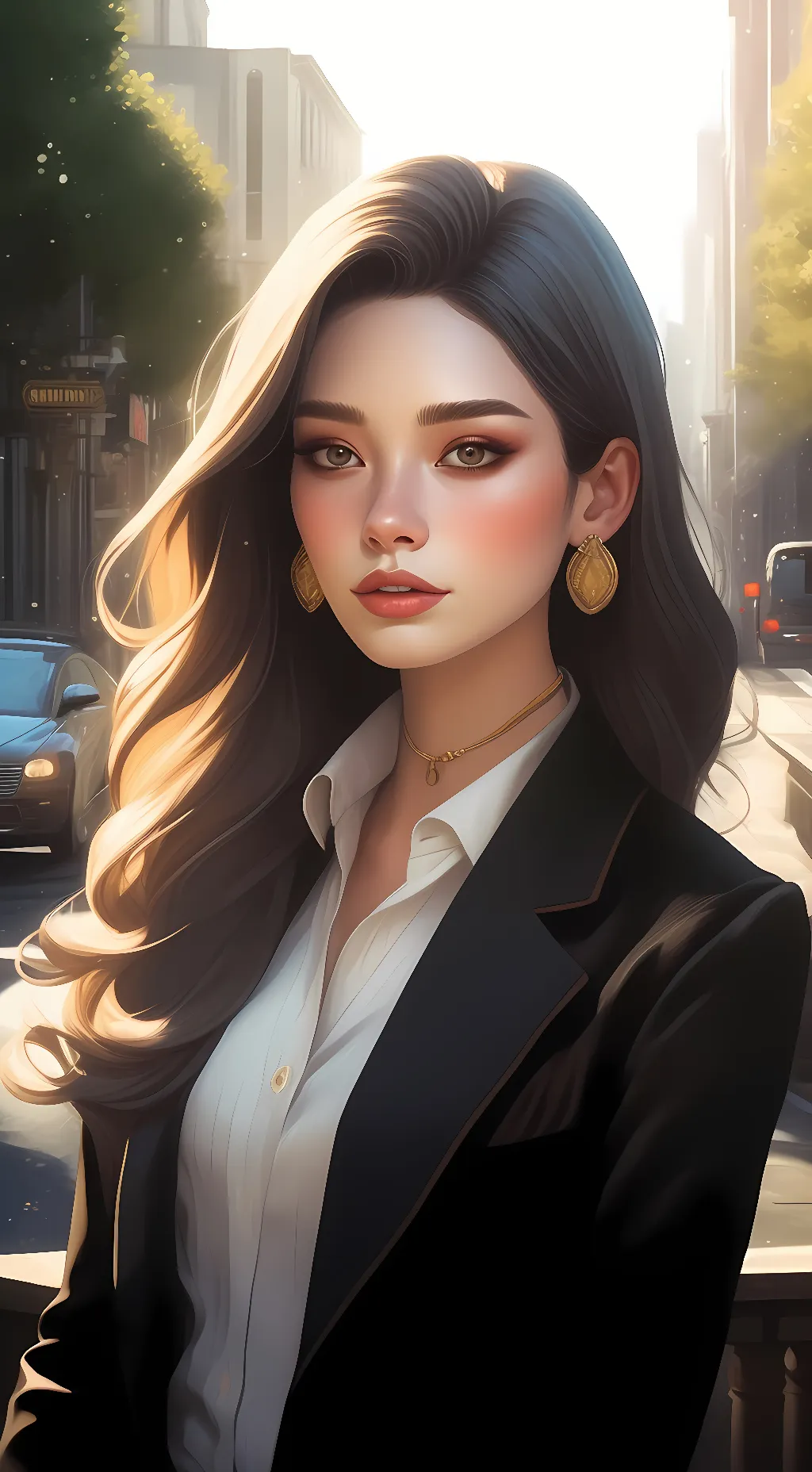 ai character: Jennifer  background