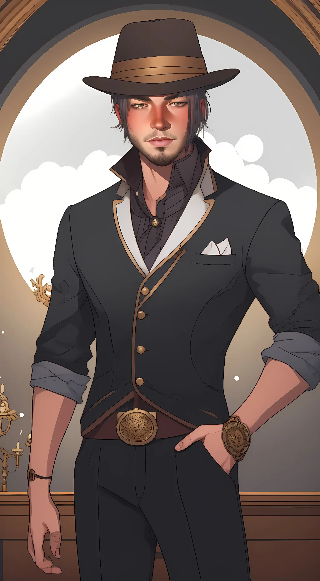 ai character: Javier Escuella background