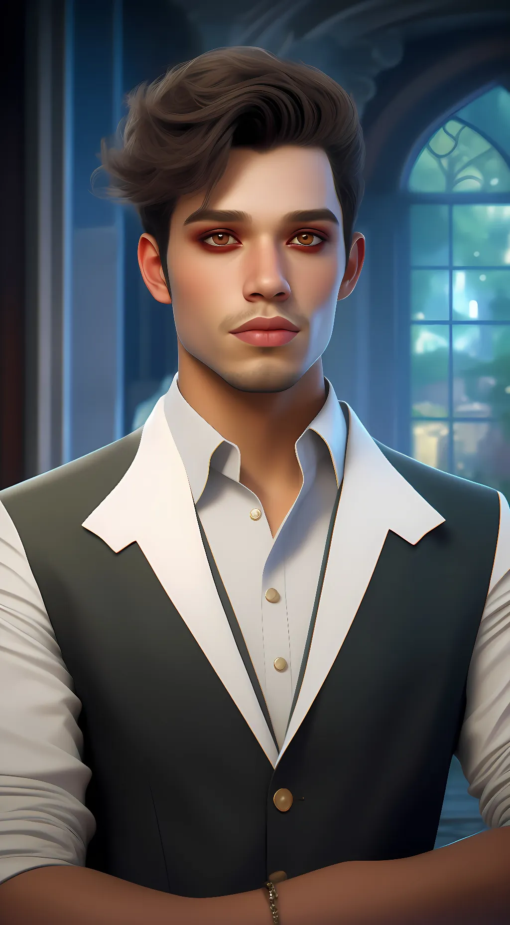 ai character: my dad vampire  background