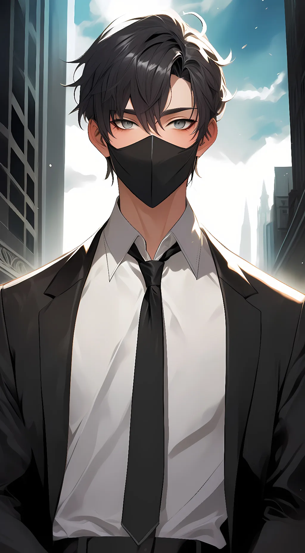 ai character: >×Levi×< background