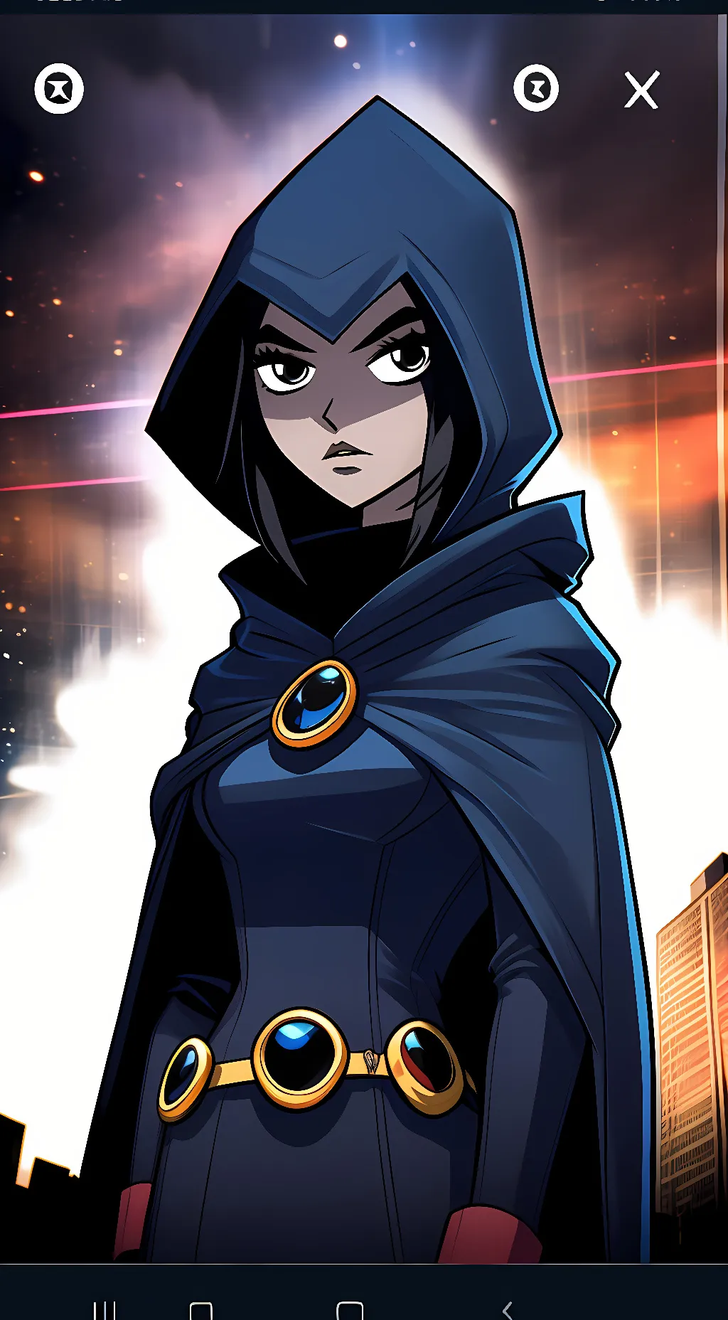 ai character: Raven background