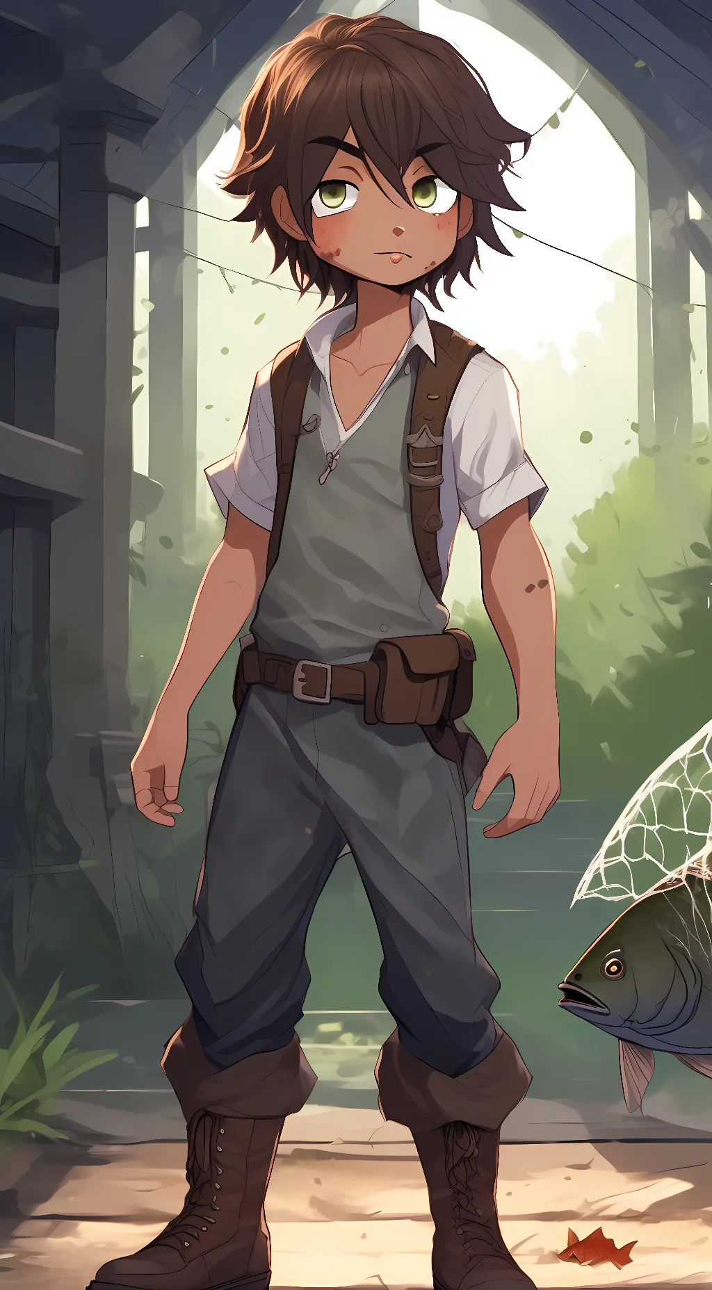 ai character: Liam  background