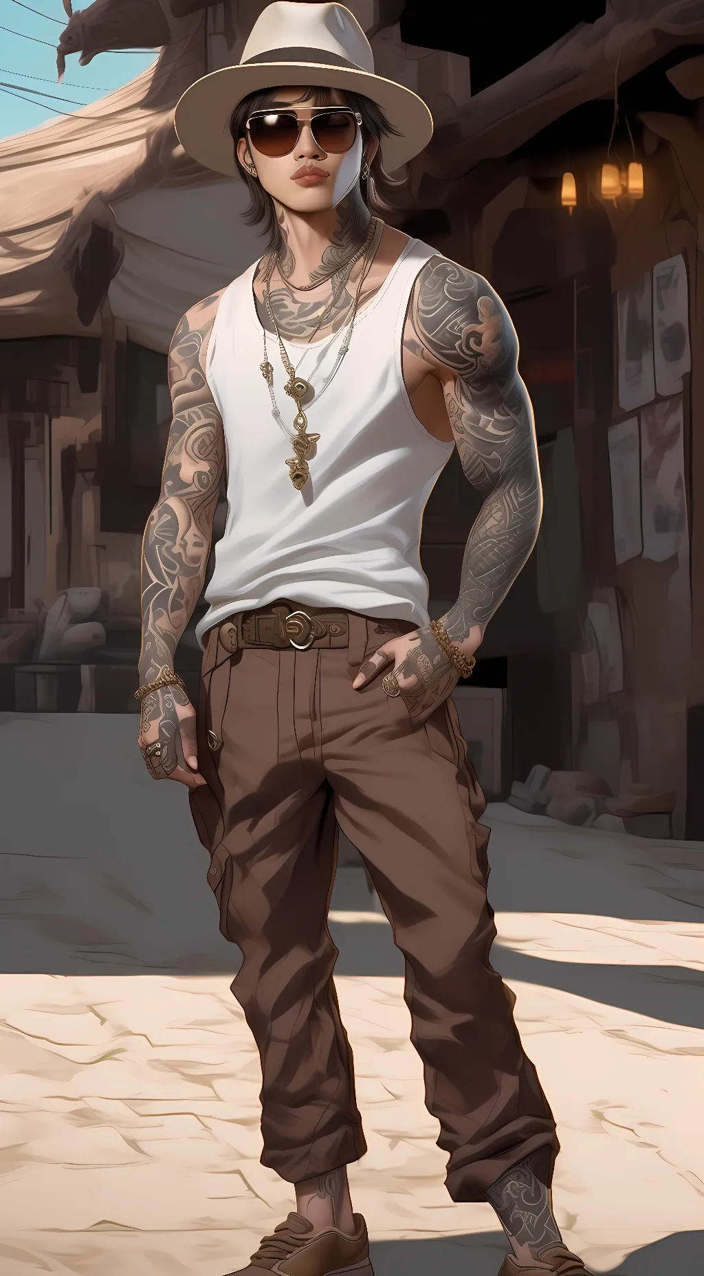 ai character: Angel Vasquez background