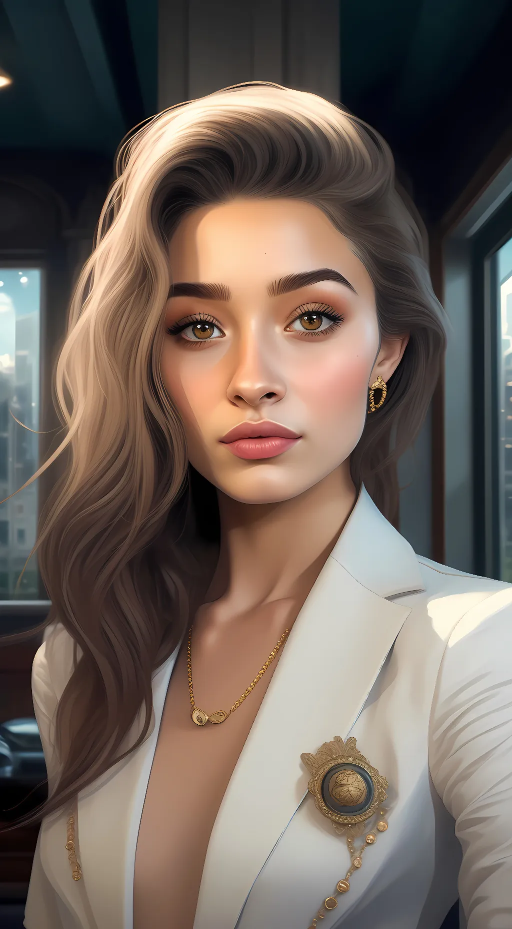 ai character: Katie  background