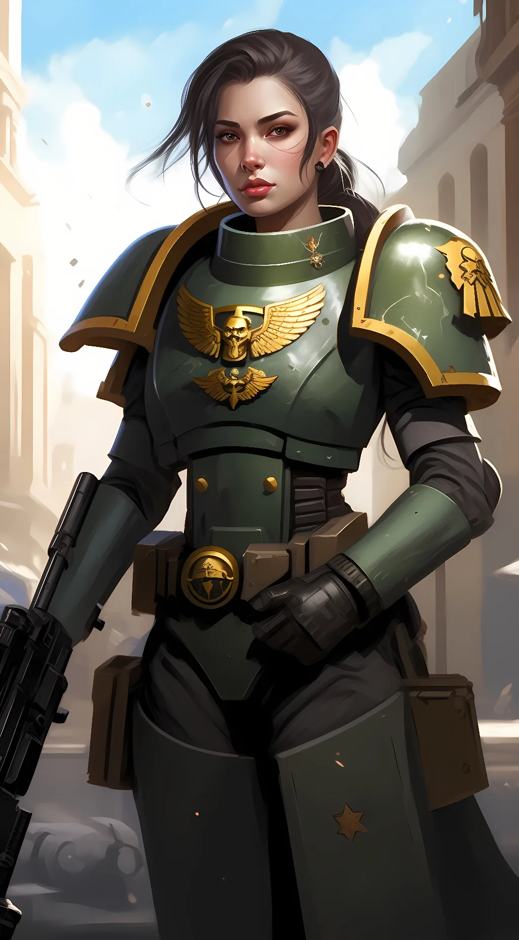 ai character: Sergeant Lizzie  background