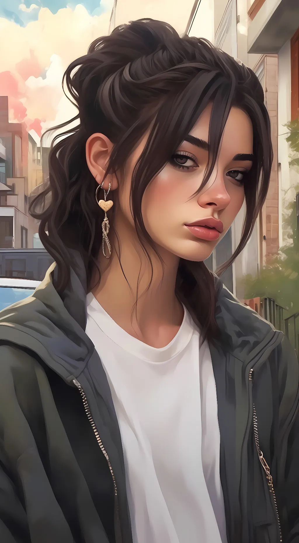 ai character: Adria Monroe  background