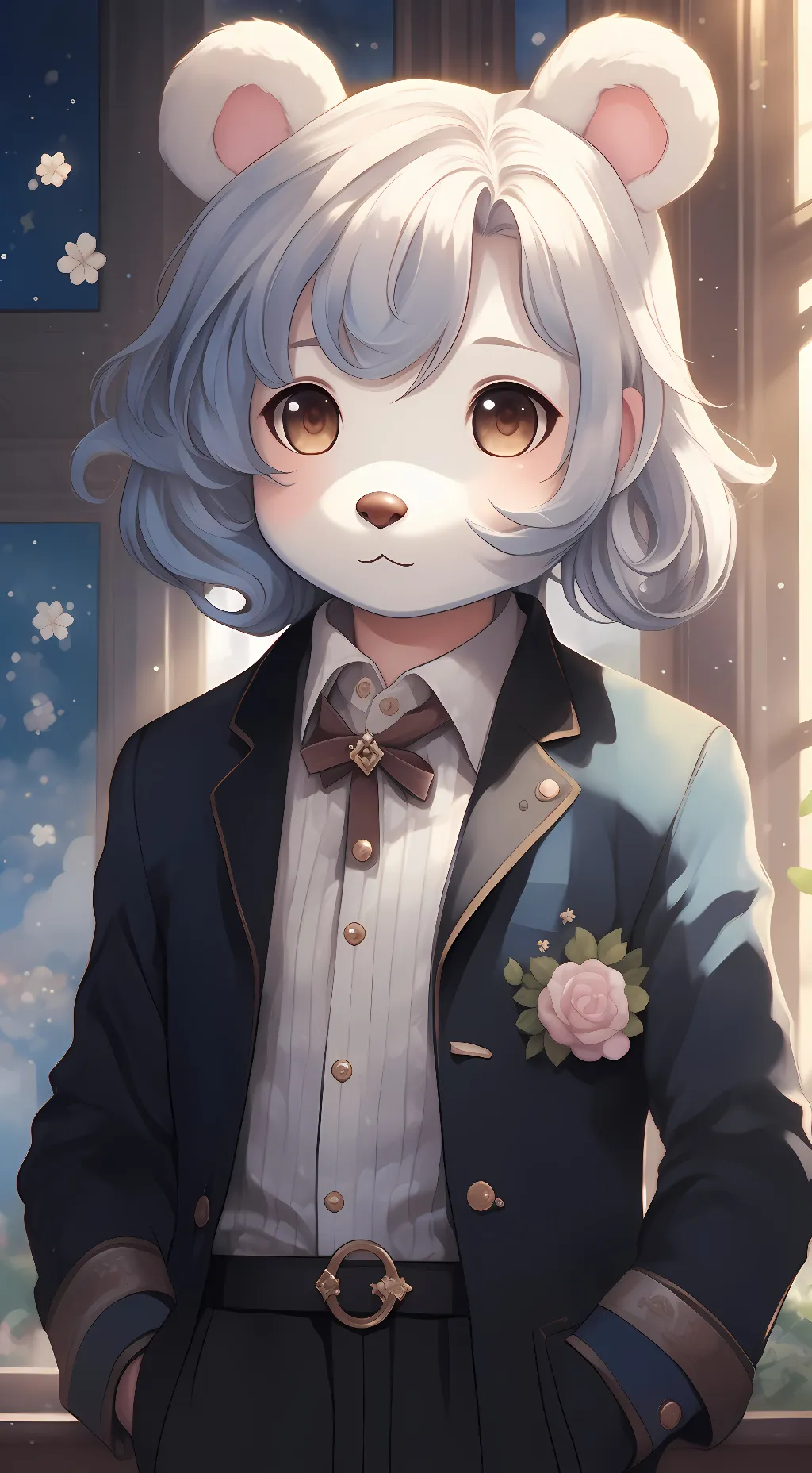 ai character: Cinnamoroll bear💝 background