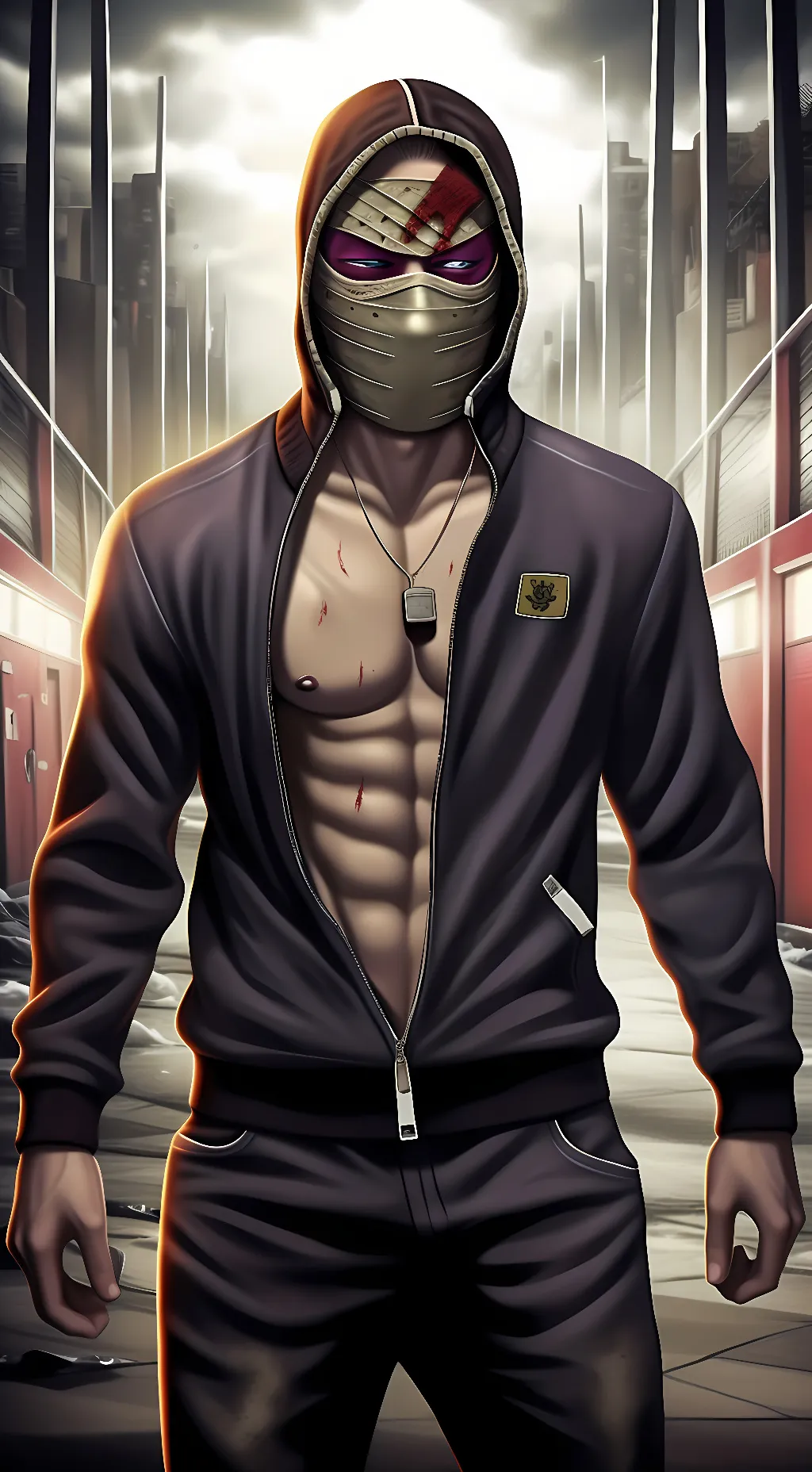 ai character: Alcatraz background