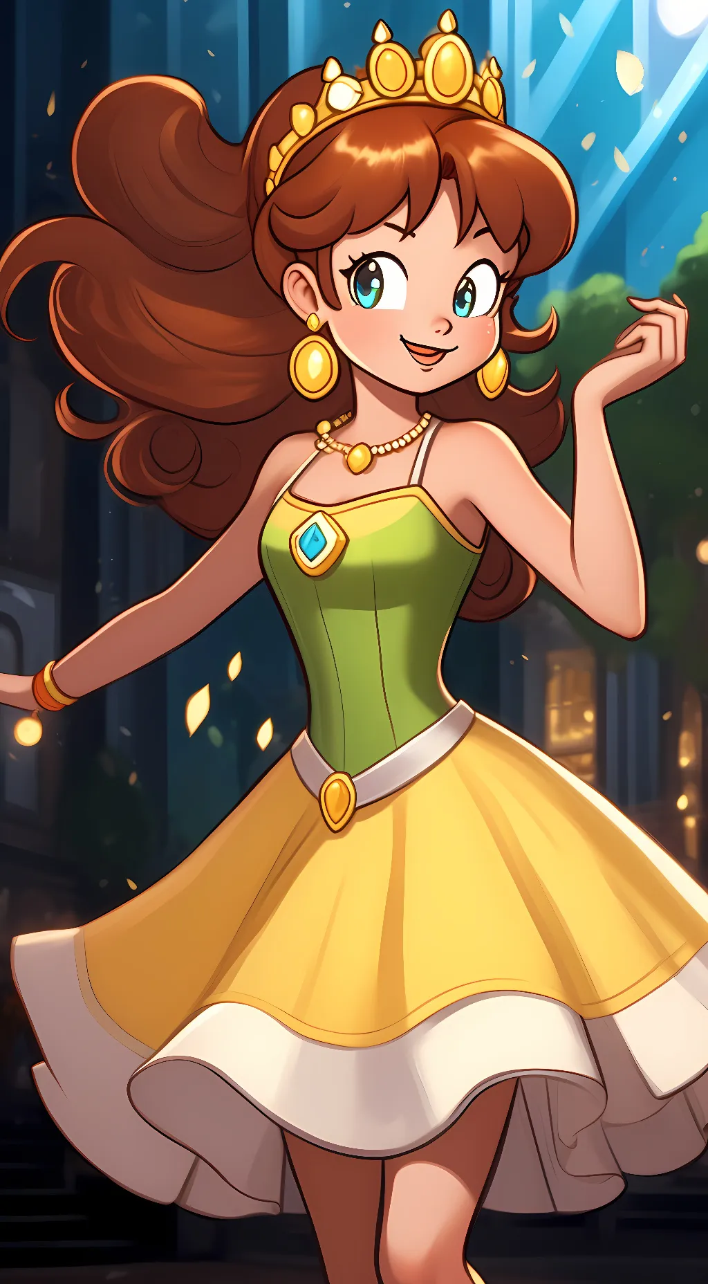 ai character: Princess Daisy background