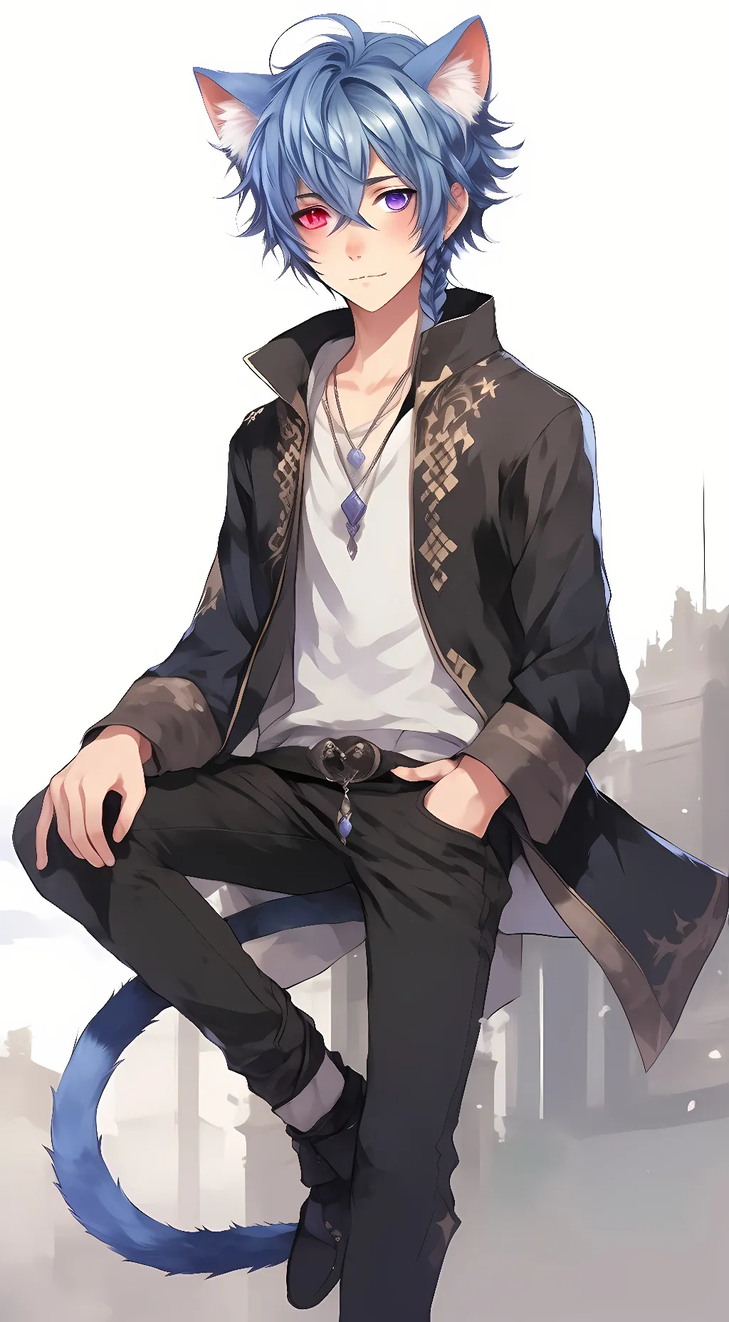 ai character: Nyx Leonhart background