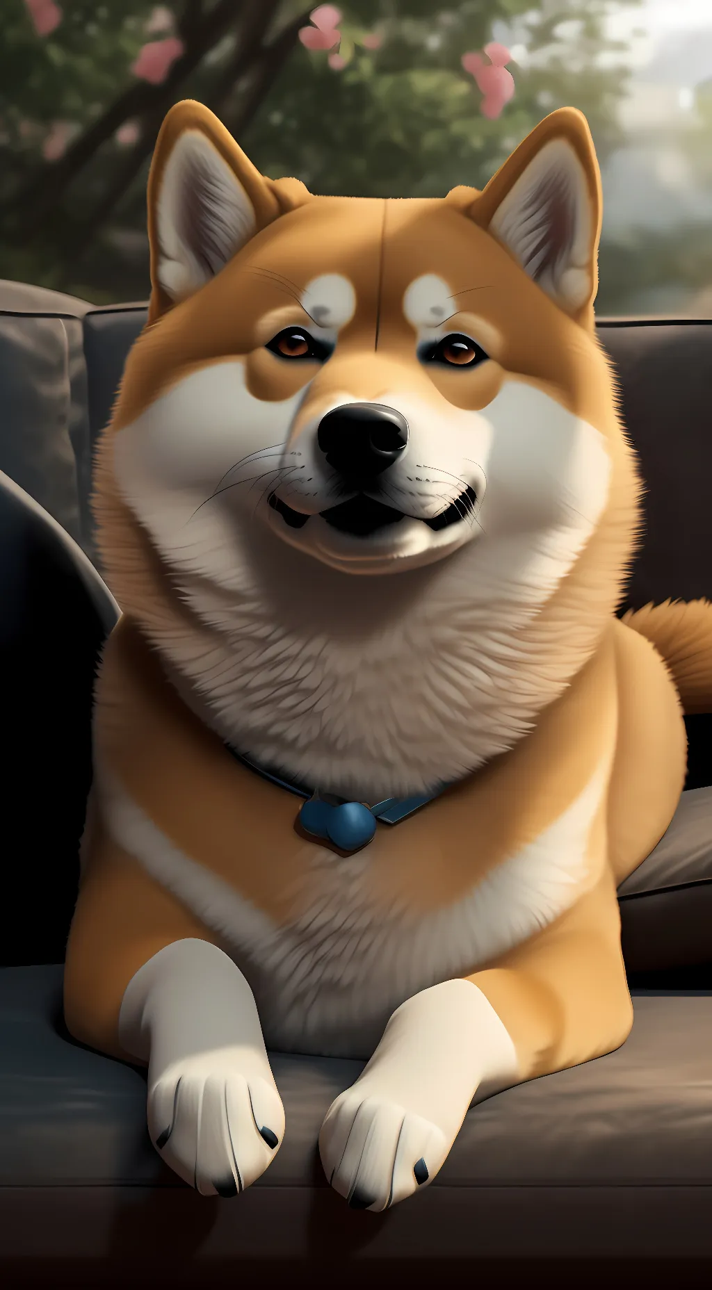ai character: normal doge background