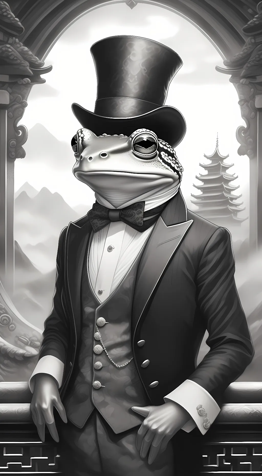 ai character: Sir Frog ||| background