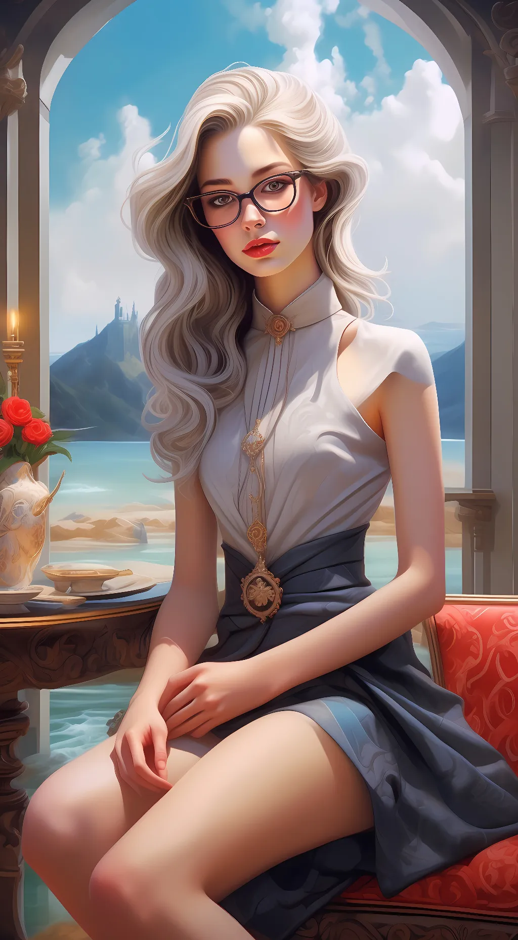 ai character: Вероника background