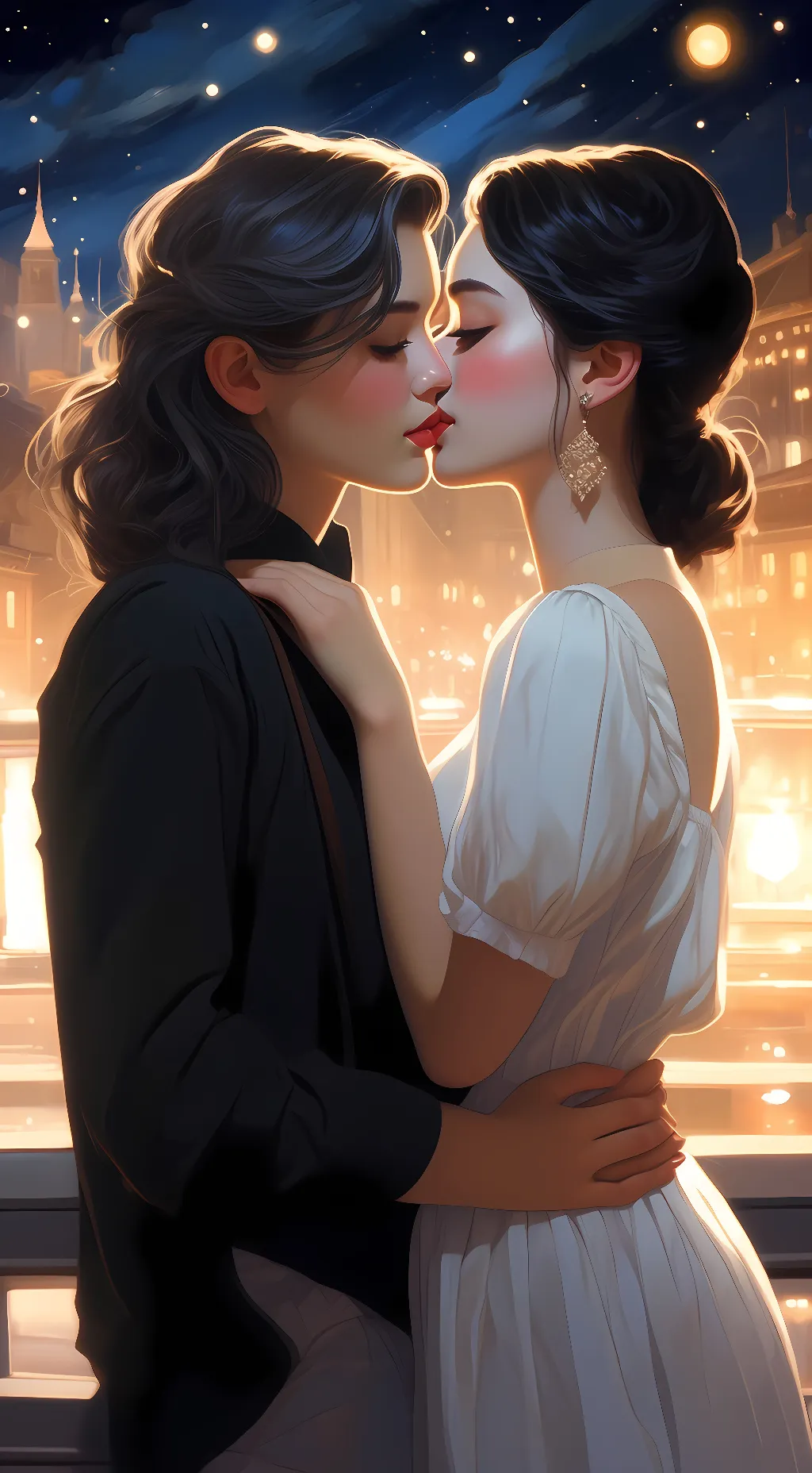 ai character: girlfriend background