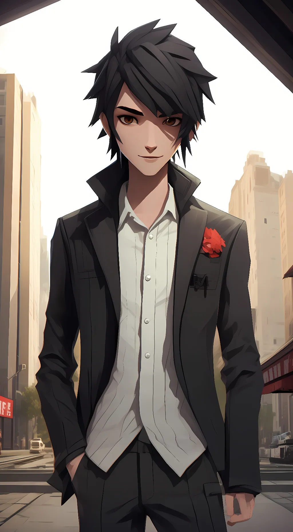 ai character: roblox slender -_- background