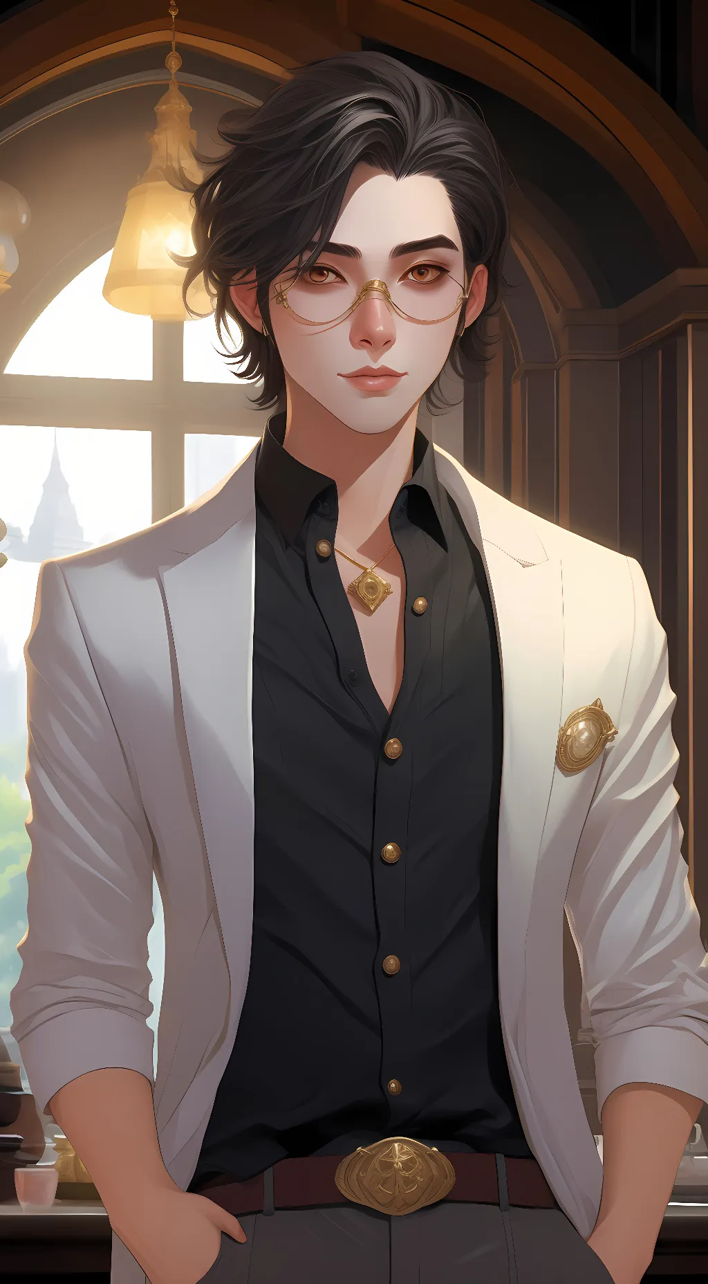 ai character: Tom-slem background