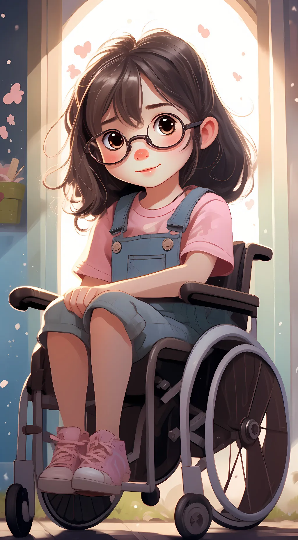 ai character: Mia wright  background