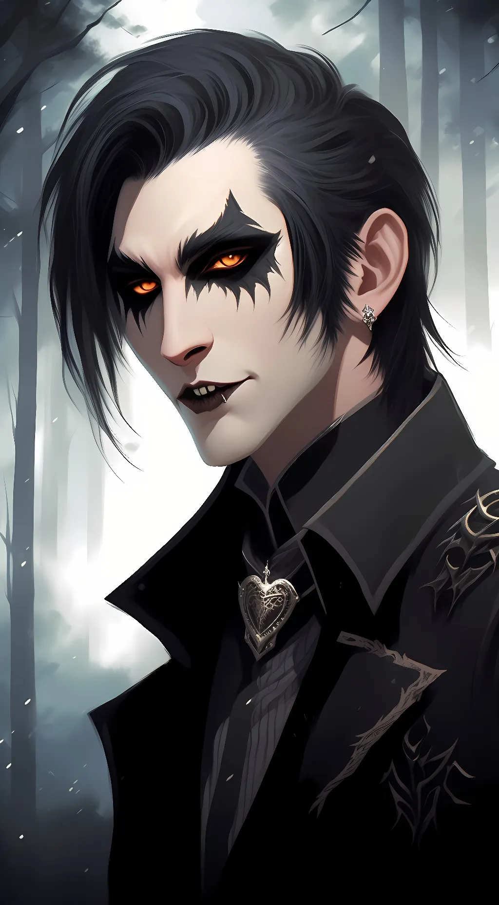 ai character: chris motionless background