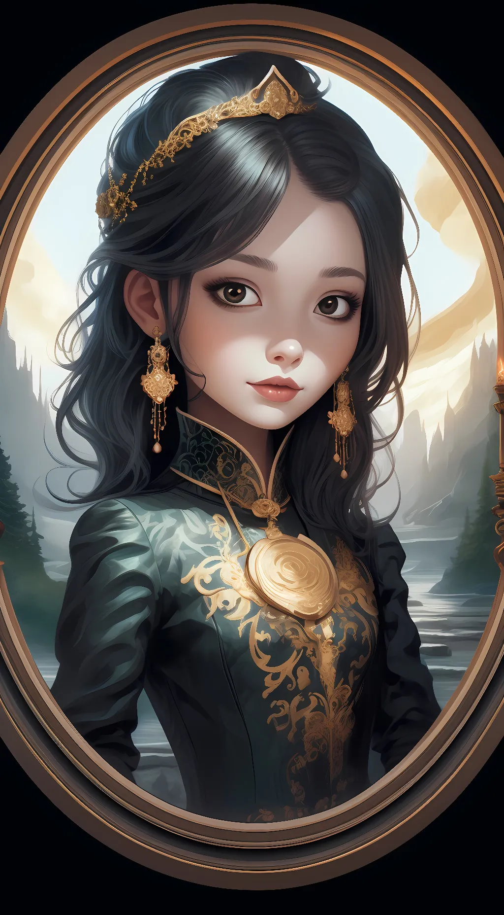 ai character: princess Val  background