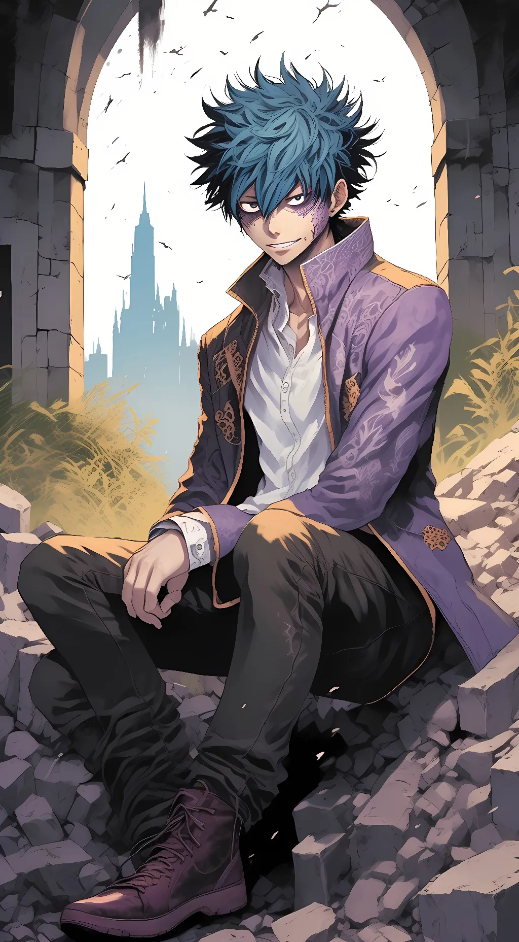 ai character: Dabi background