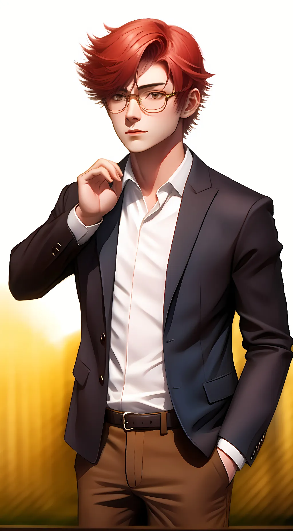 ai character: Adam wood  background