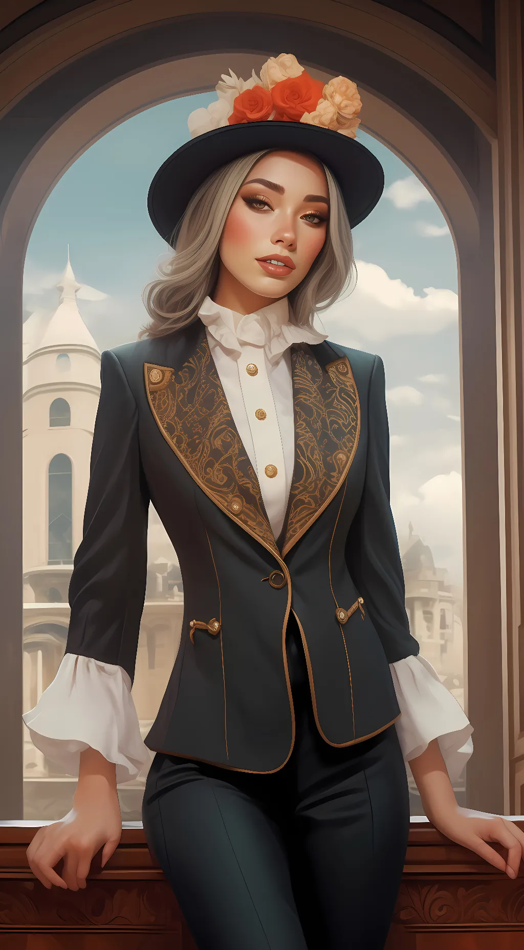 ai character: Sasha banks background