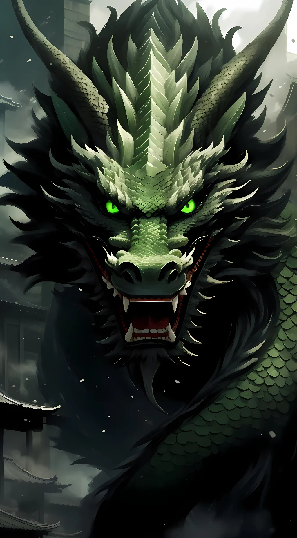 ai character: drago darkscale background