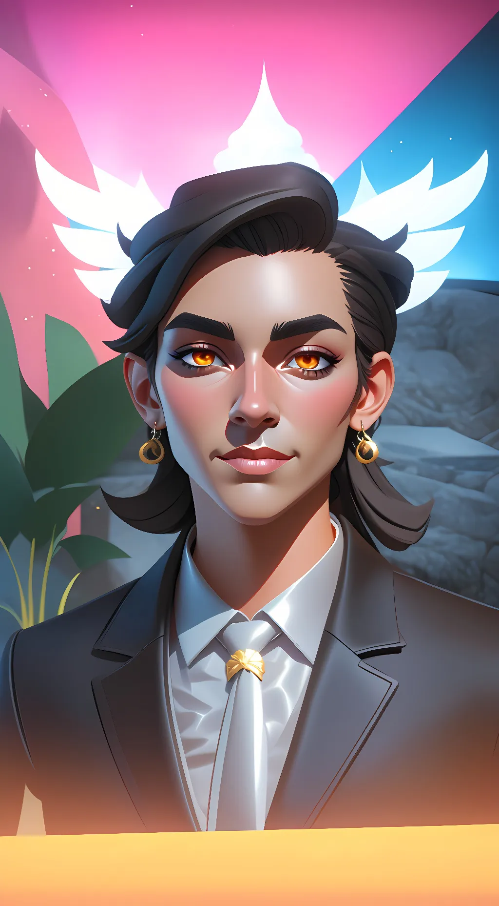 ai character: M A N background