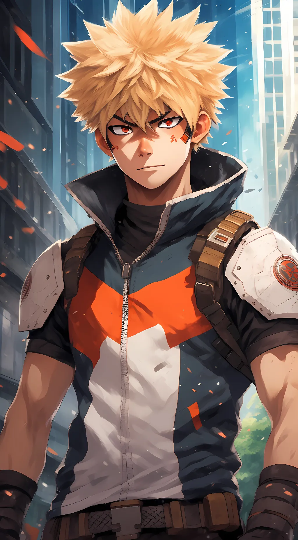 ai character: Bakugo  background