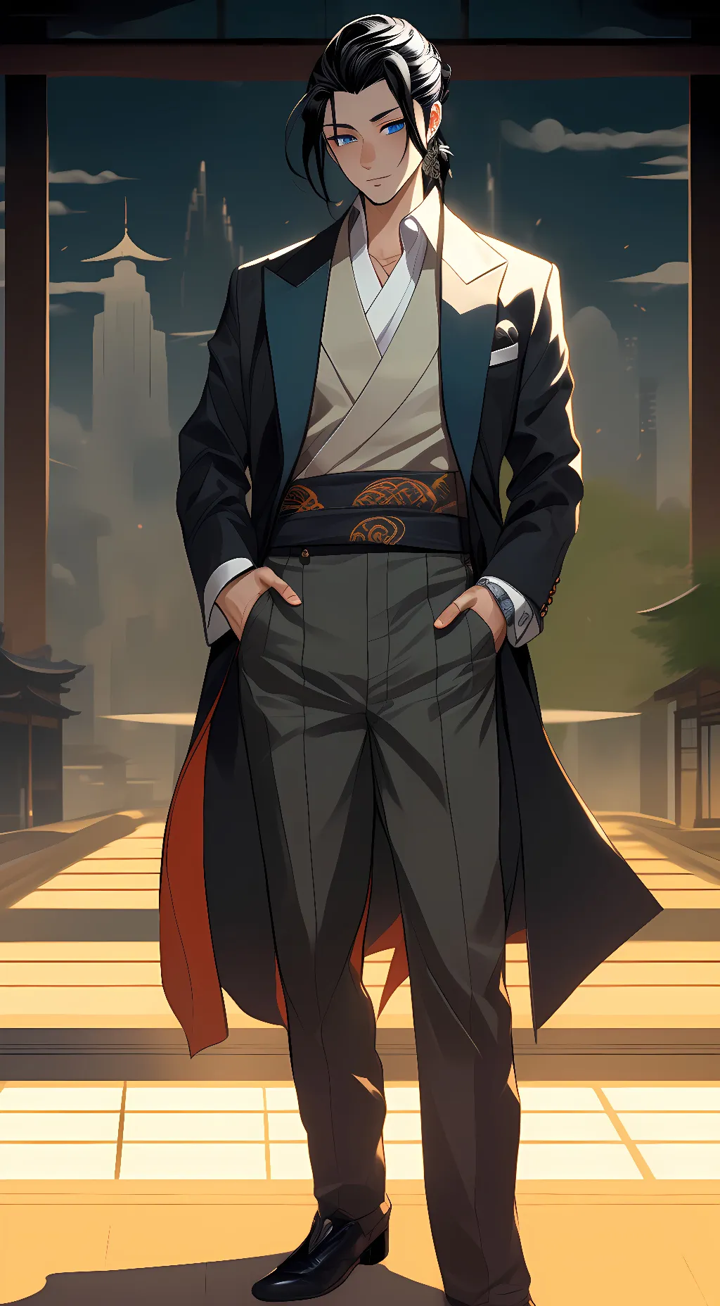 ai character: Master Hitari background