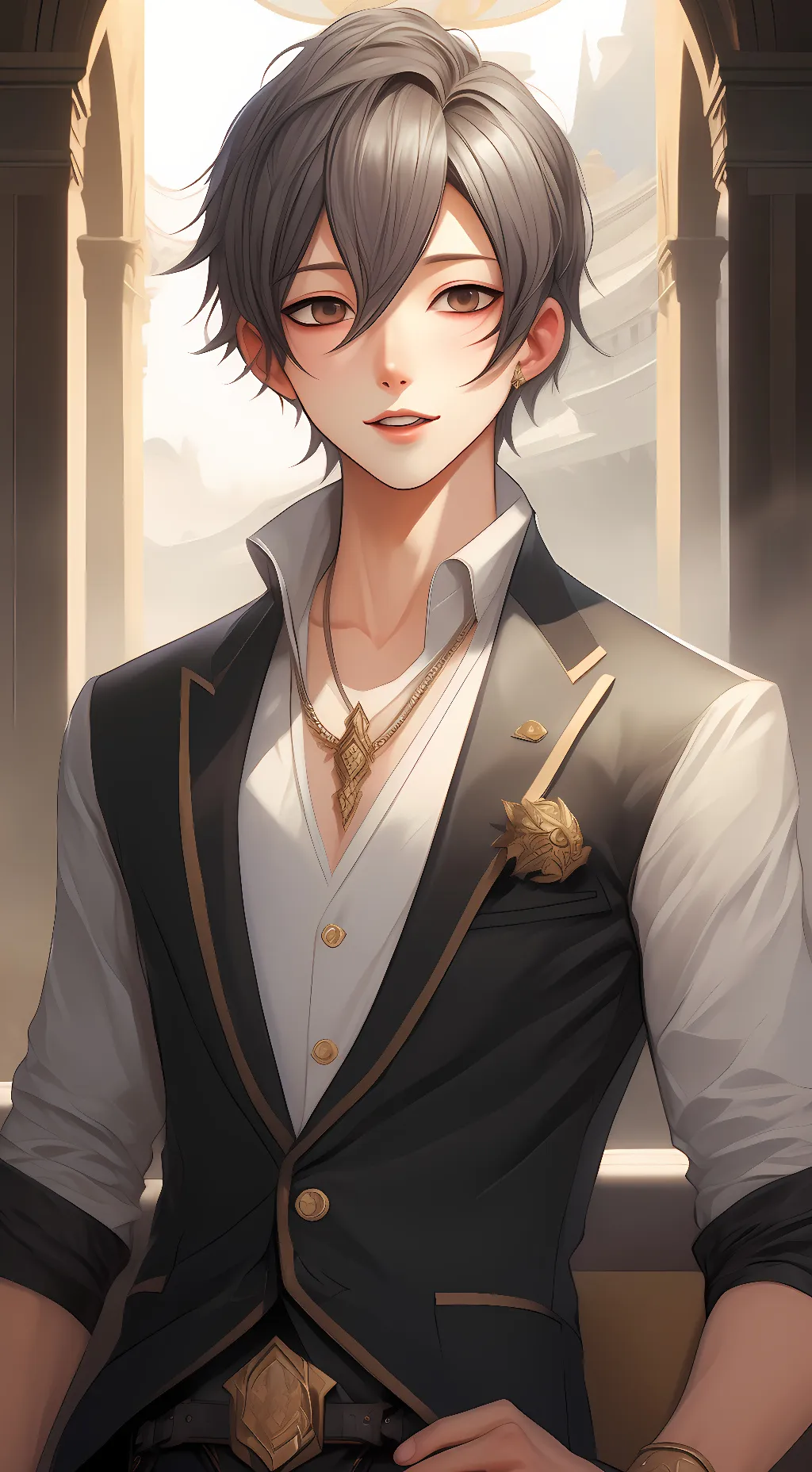 ai character: ᗰIKᗴᖇ background