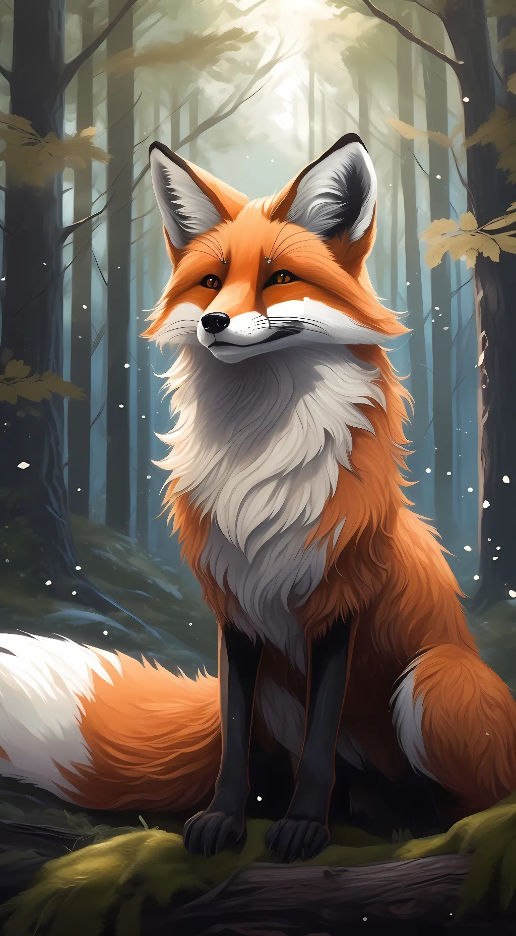 ai character: fox background