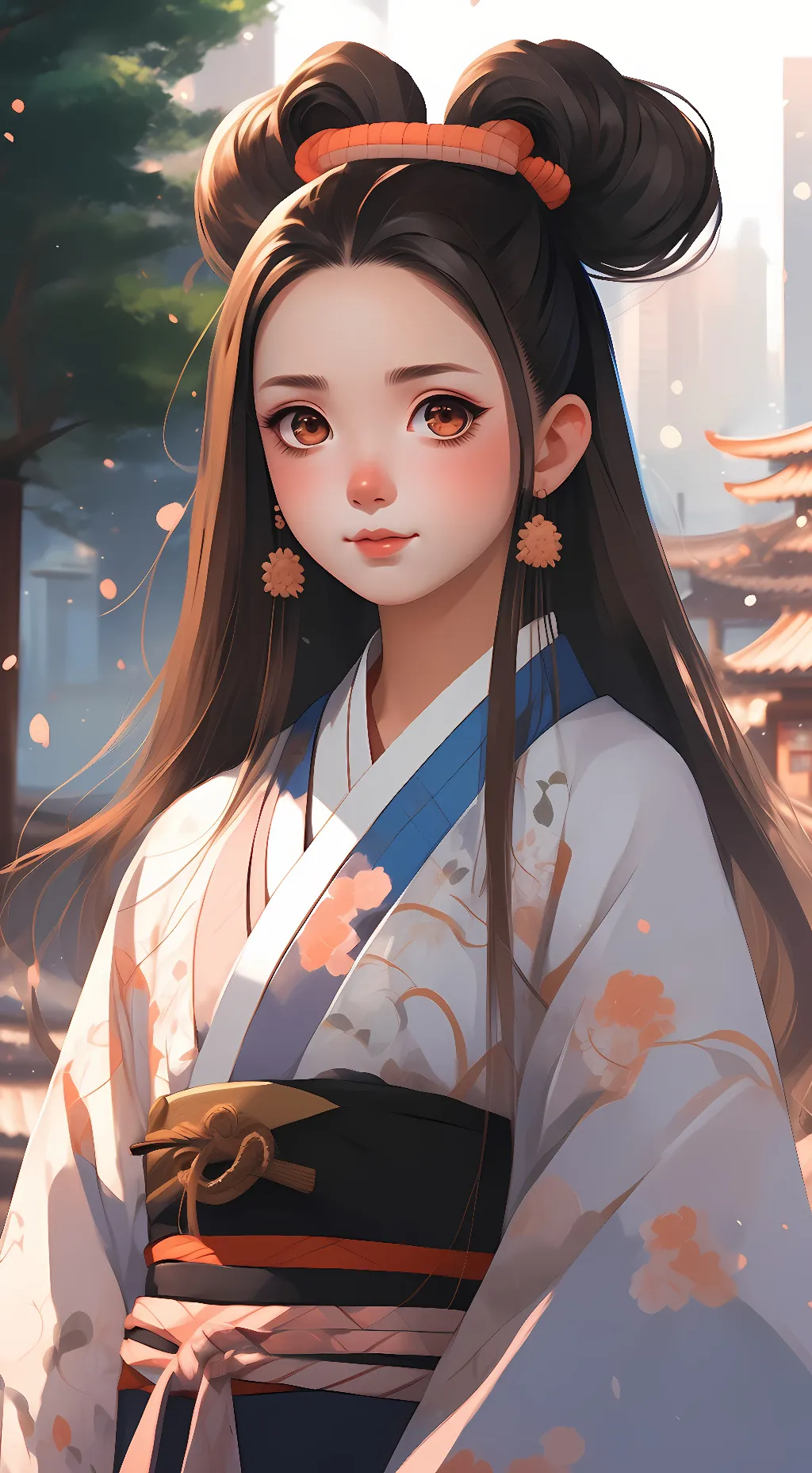 ai character: nezuko  background