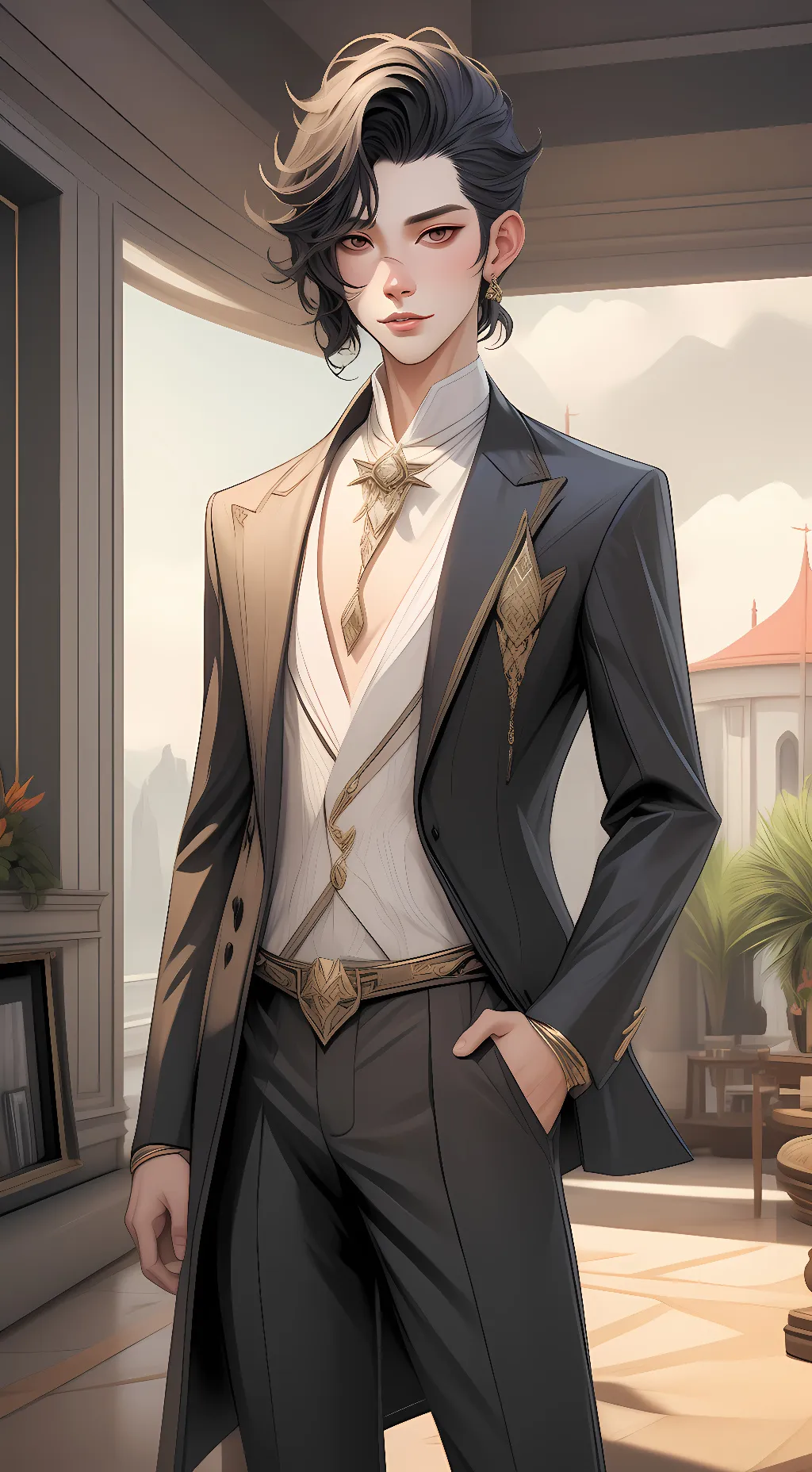 ai character: Derek background