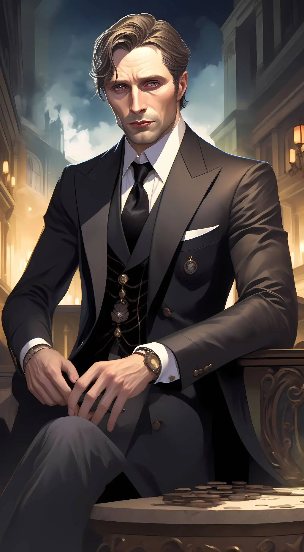 ai character: Jean Duran  background