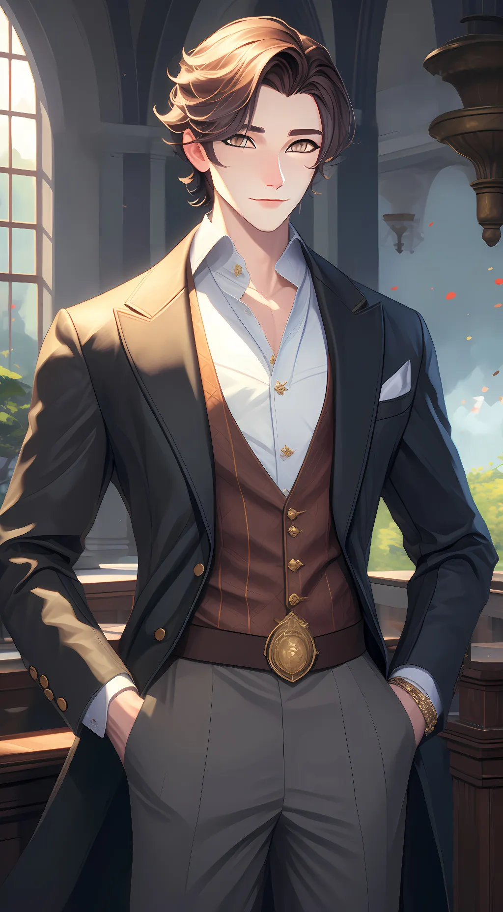 ai character: Axel  background