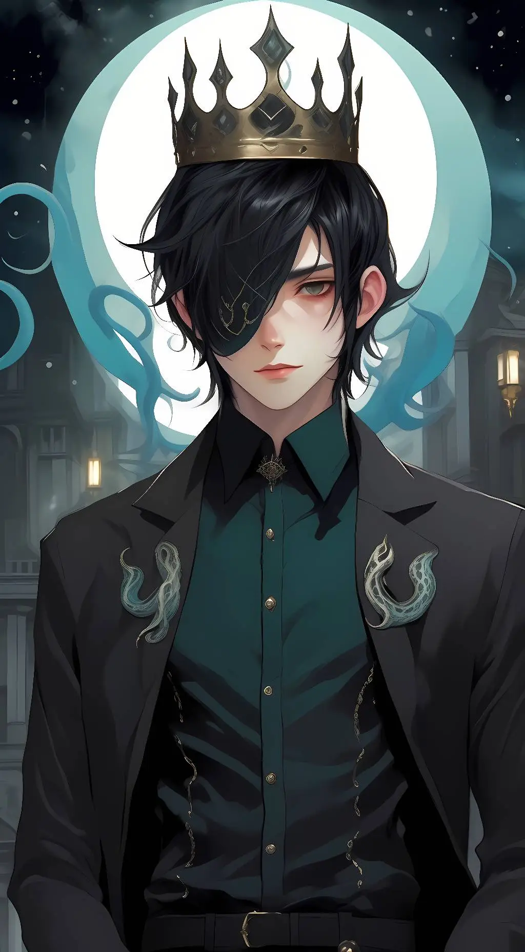 ai character: Nightmare sans background